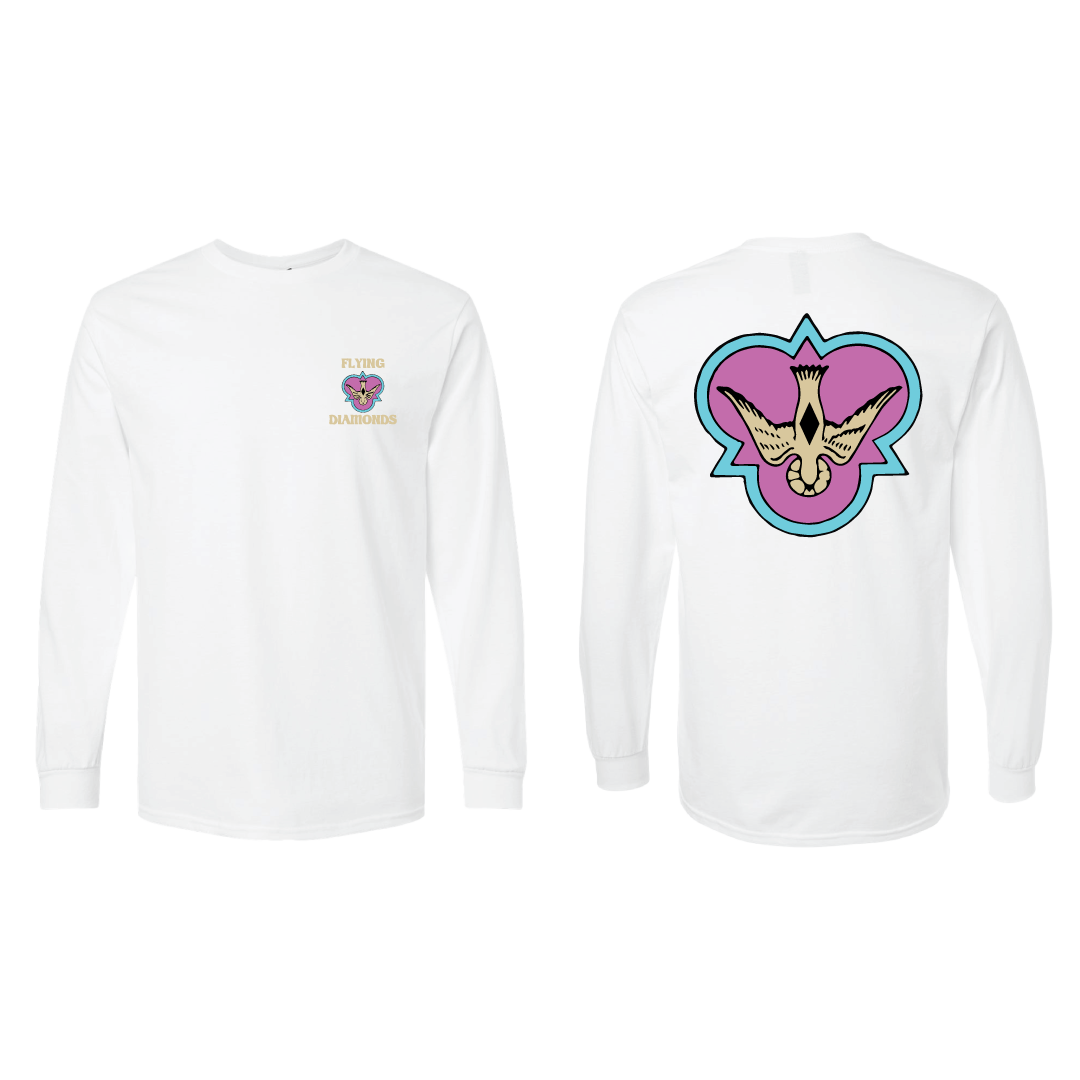 Tshirt 60s White Long Sleeve