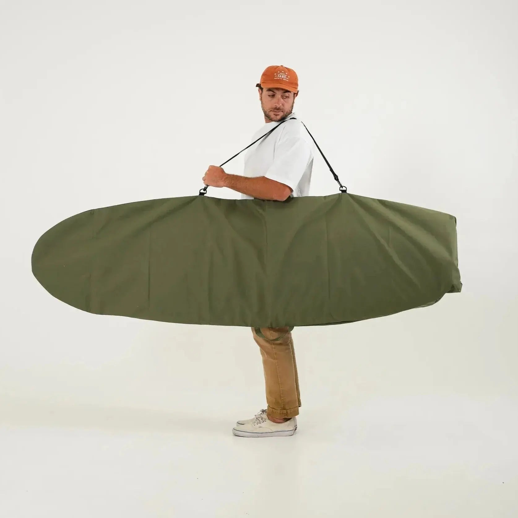 FARO Canvas Surfboard Bag (olive color) Faro Board Bags