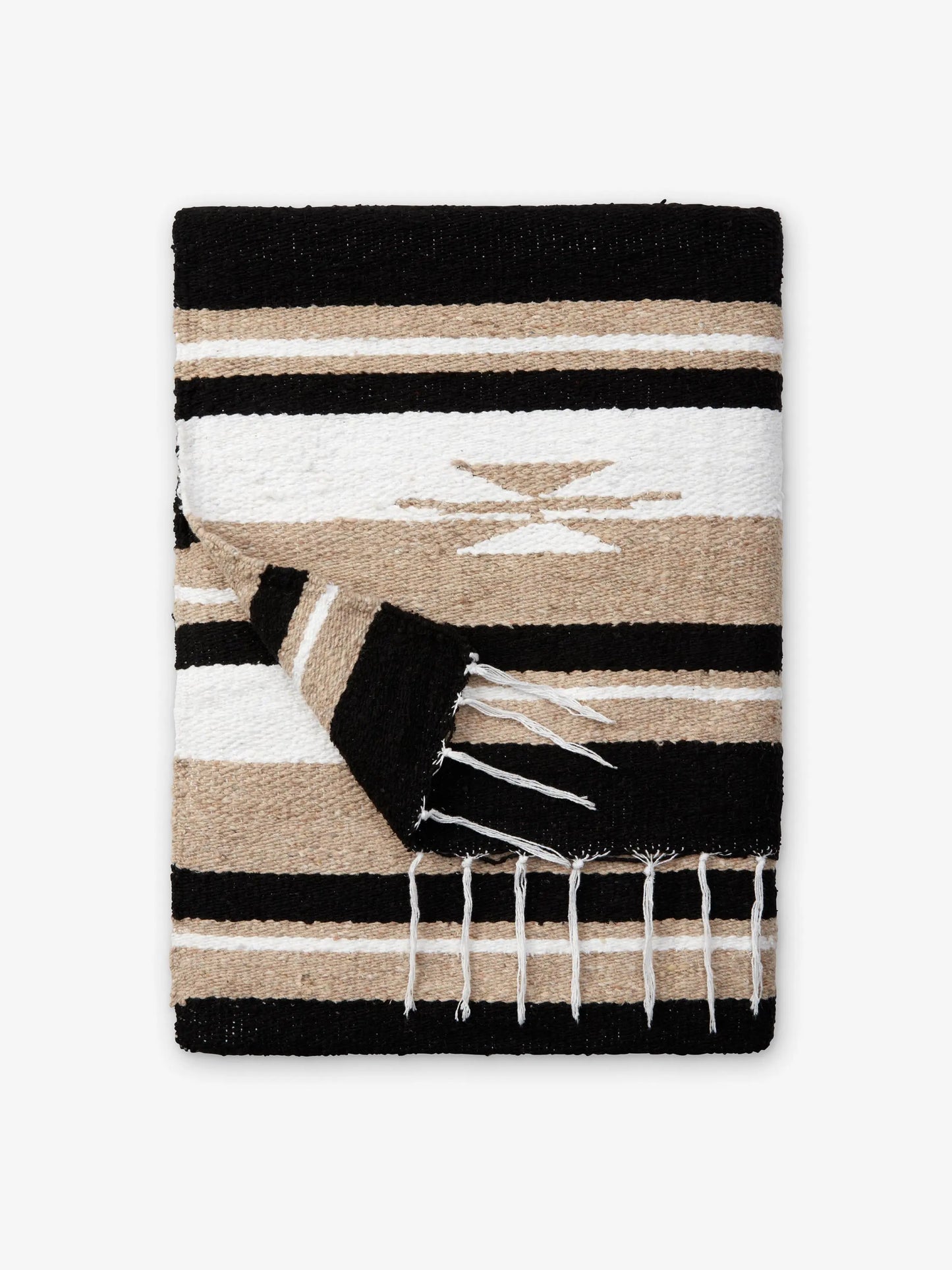 Black Baja Mexican Blanket Laguna Beach Textile Company