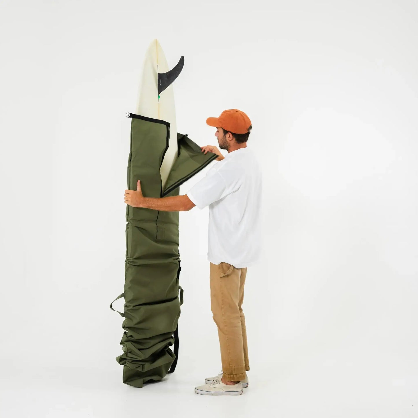 FARO Canvas Surfboard Bag (olive color) Faro Board Bags
