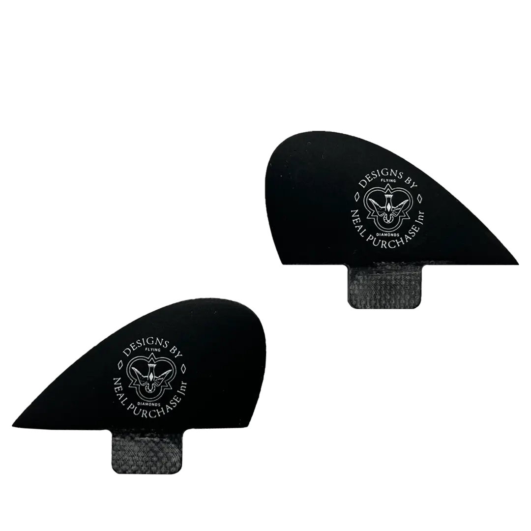 NPJ Duozer Side Fin - FCS Single Tab Flying Diamonds of California