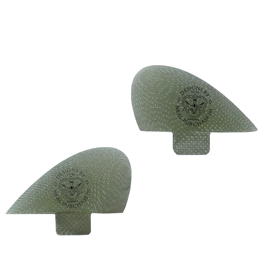 NPJ Duozer Side Fin - FCS Single Tab Flying Diamonds of California