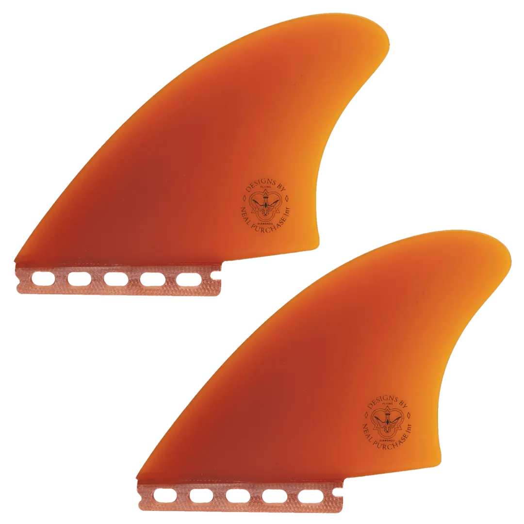 NPJ Keel Fin Twin Set Flying Diamonds of California