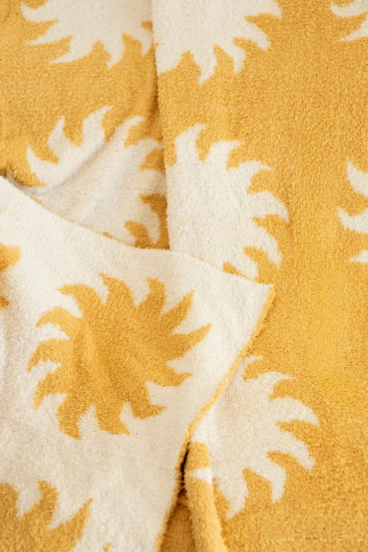 Sun Plush Throw - Marigold