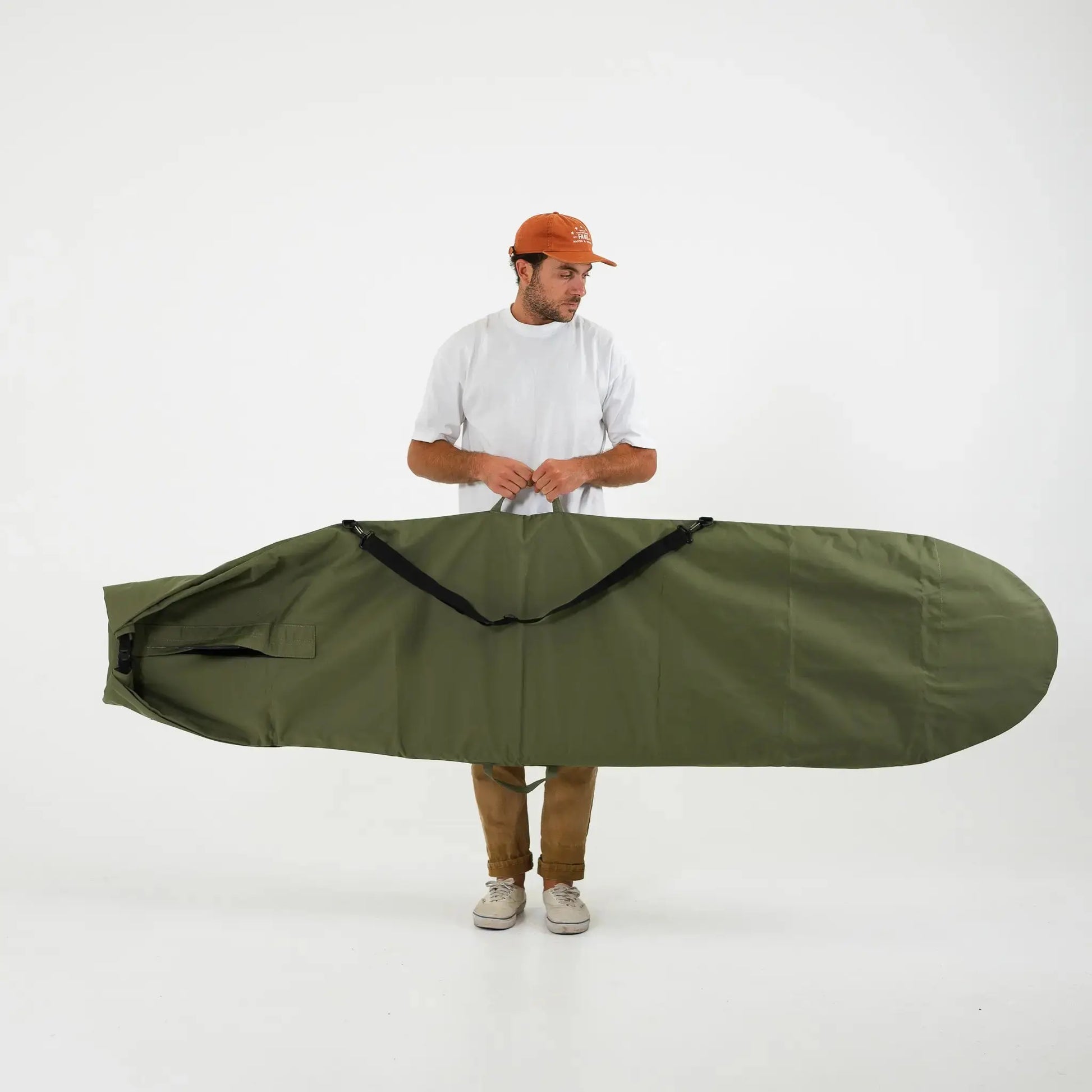 FARO Canvas Surfboard Bag (olive color) Faro Board Bags