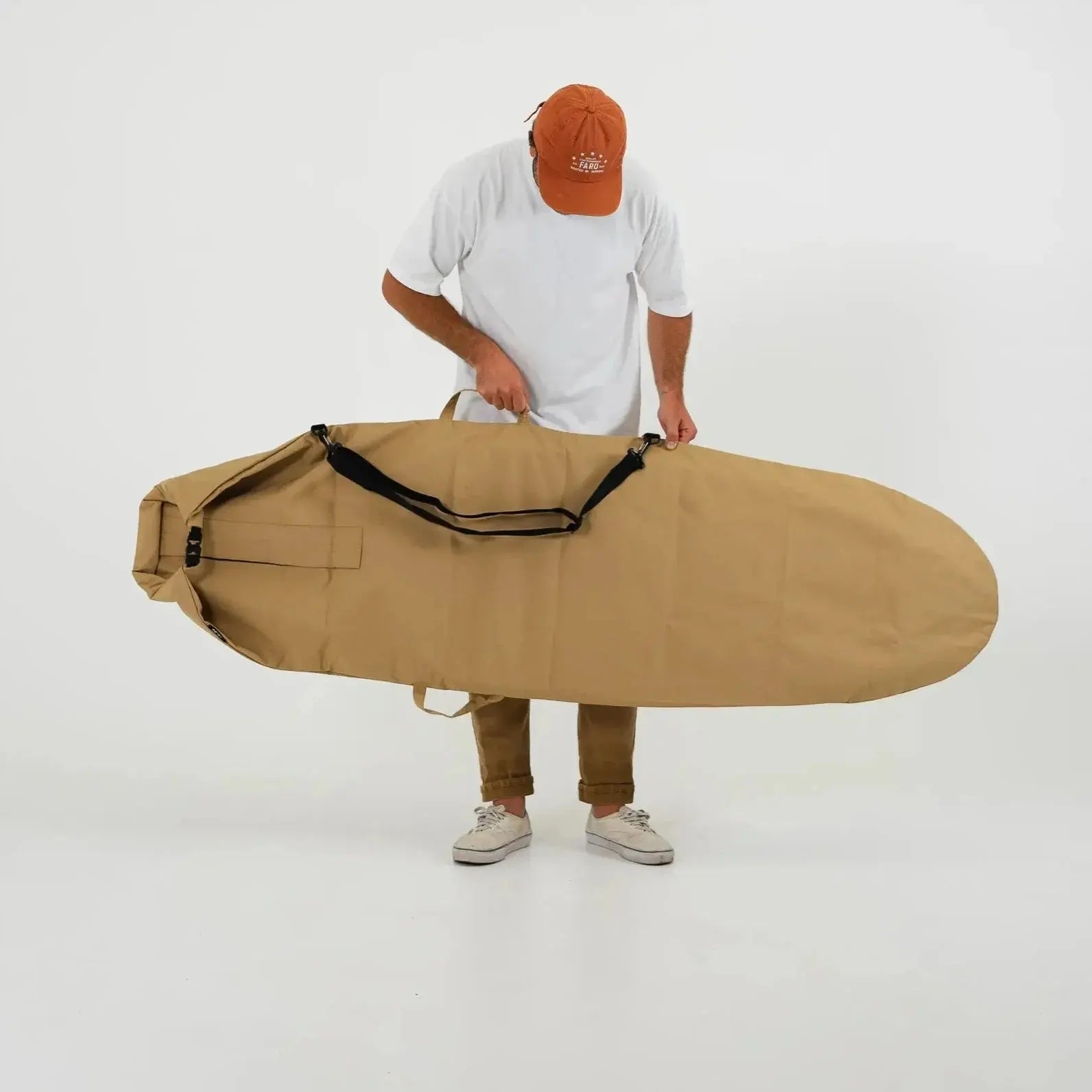 FARO Canvas Surfboard Bag (tan color) Faro Board Bags