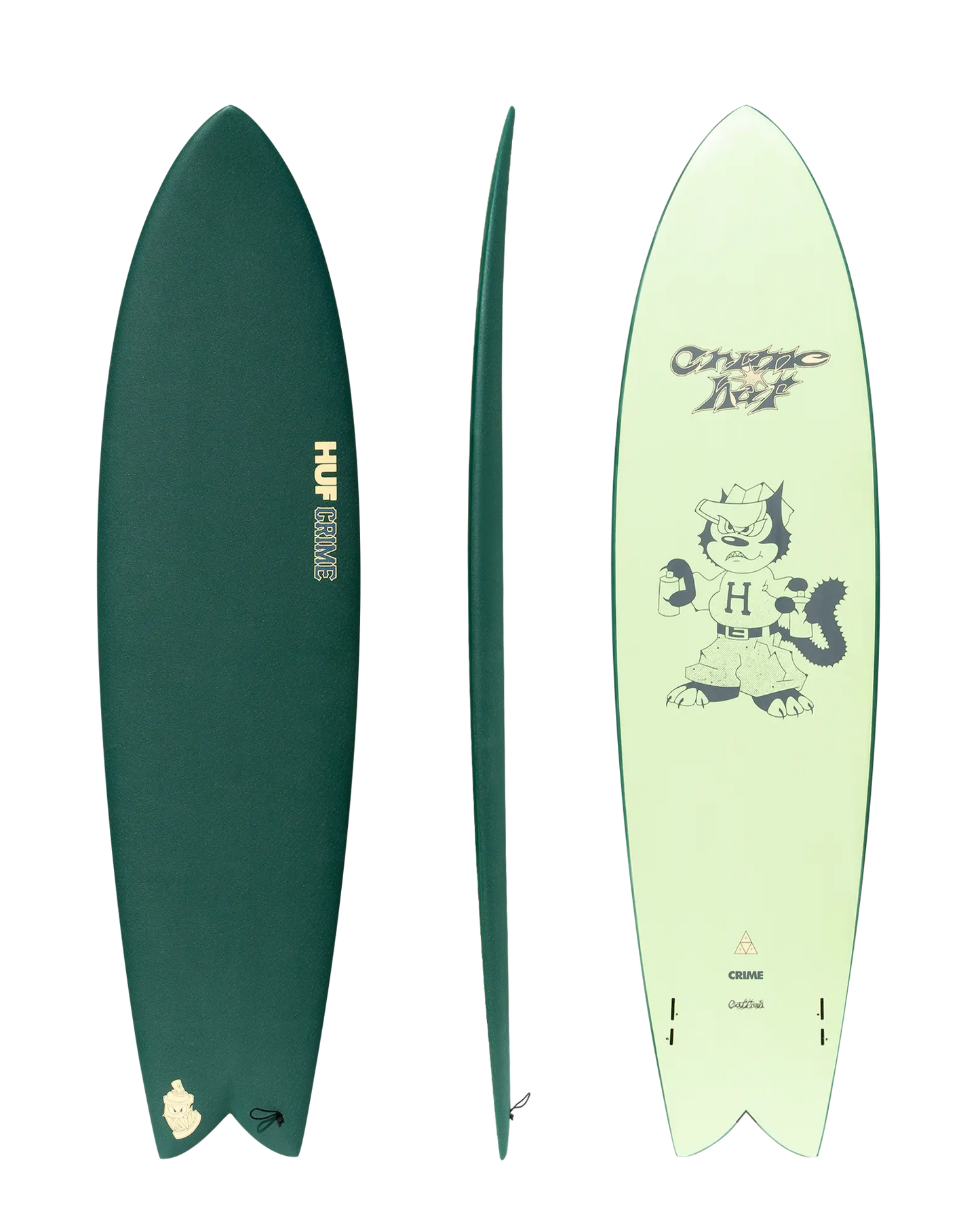 HUF x CRIME Catfish Surf Crime