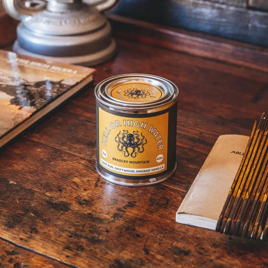 Hell or High Water Travel Candle Bradley Mountain