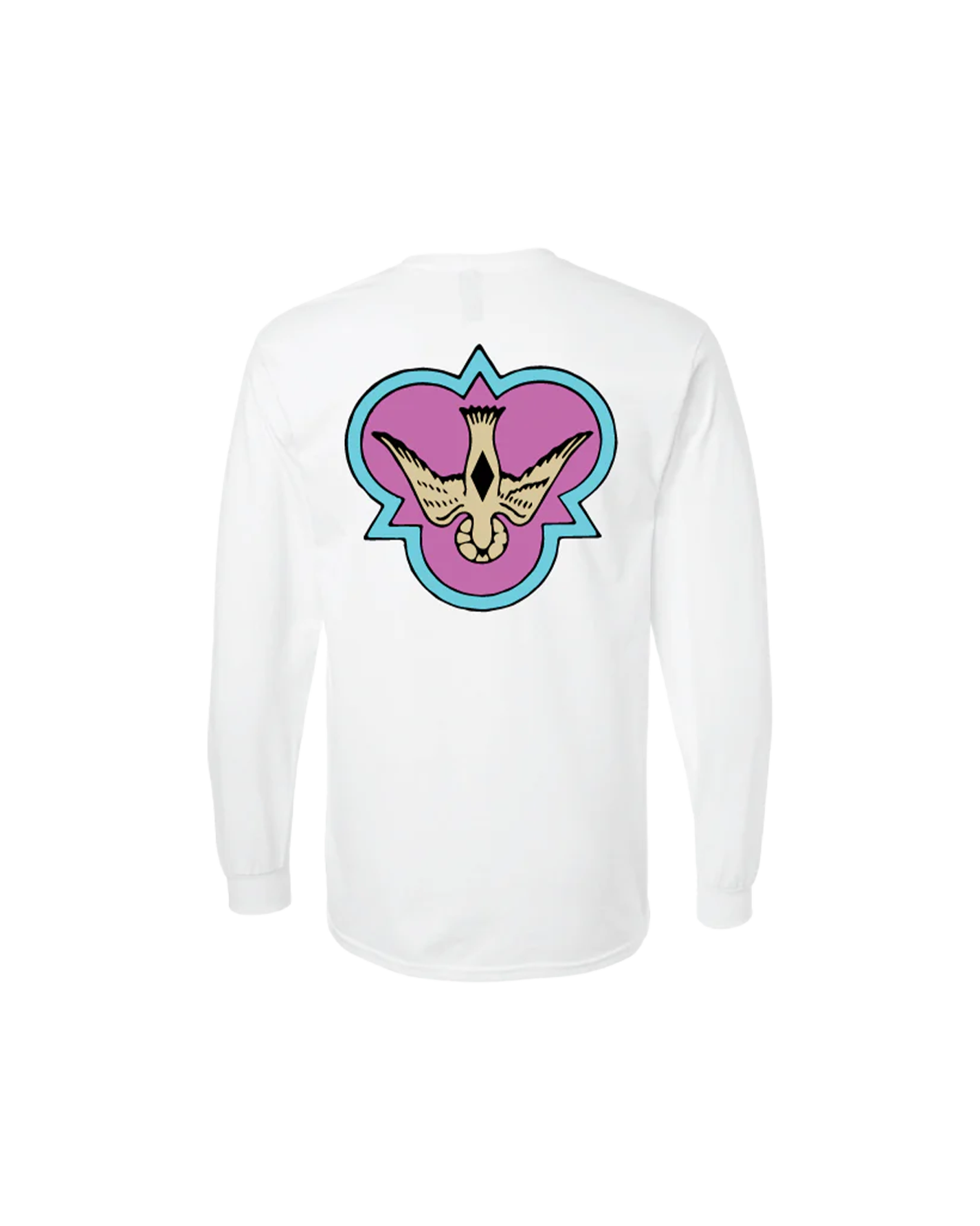 Tshirt 60s White Long Sleeve