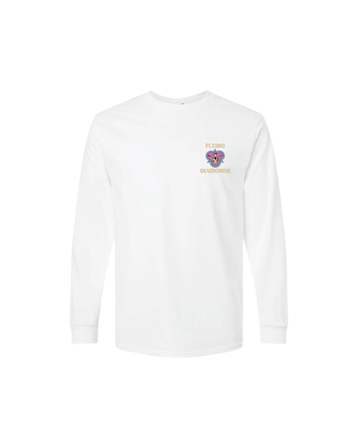 Tshirt 60s White Long Sleeve