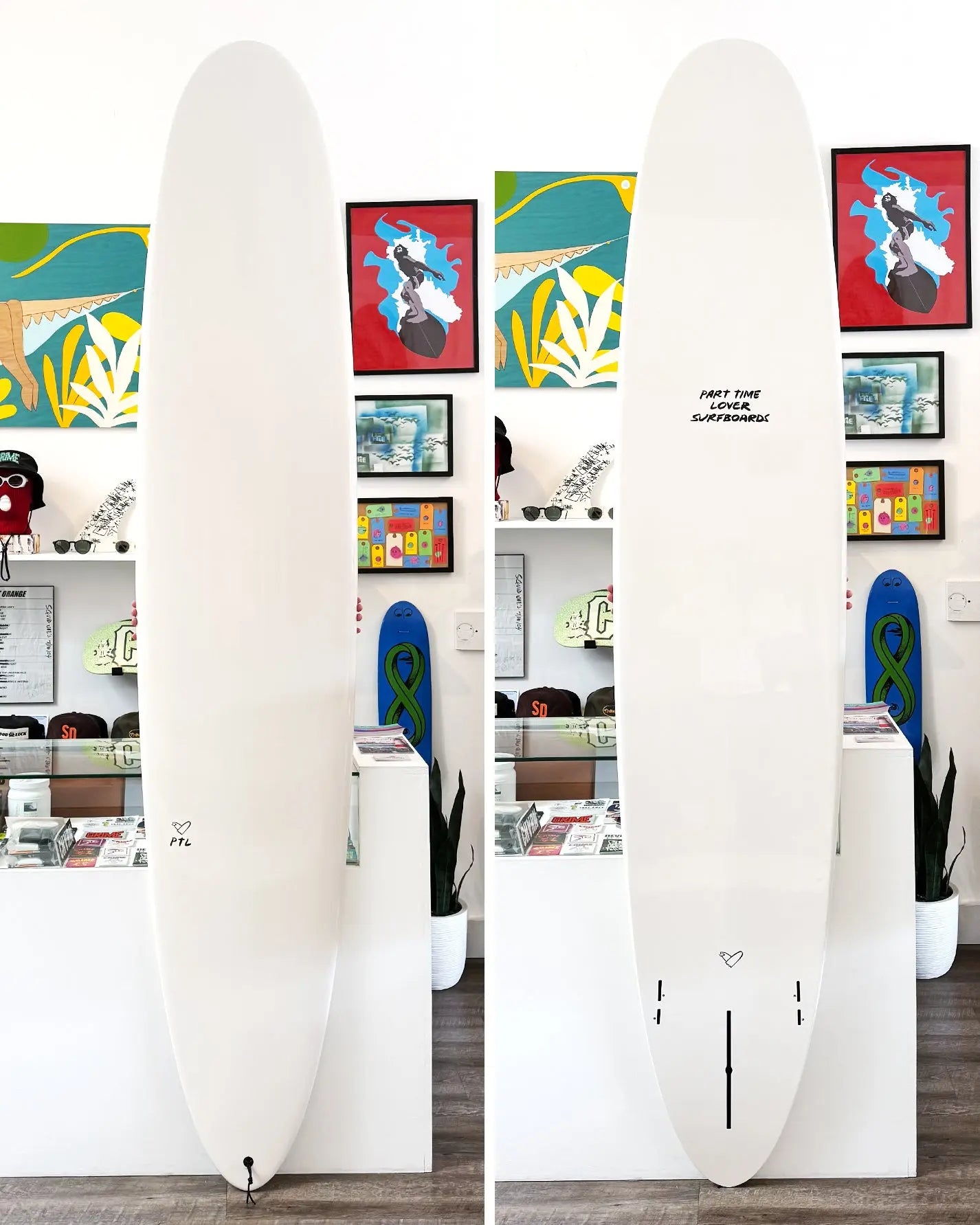 9'0" Cougar - Off White - Lightly Used Part Time Lover Surfboards