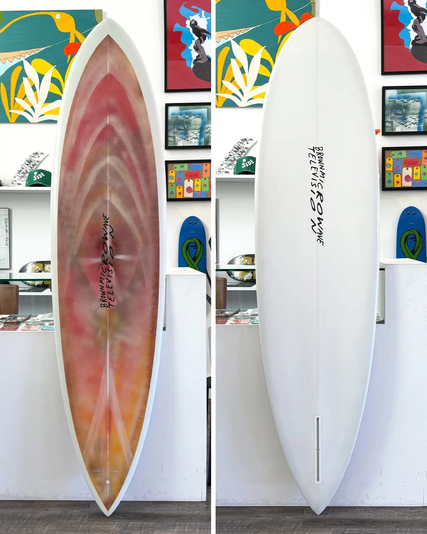 6'9" Alex Knost Pin Tail Brown Microwave Television