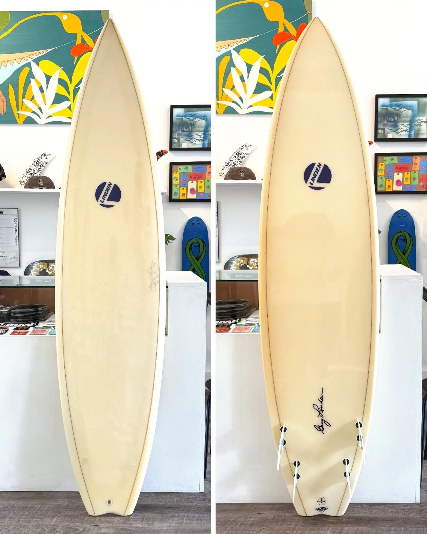7'0" Gary Linden Parabolic Quad - Used Gary Linden