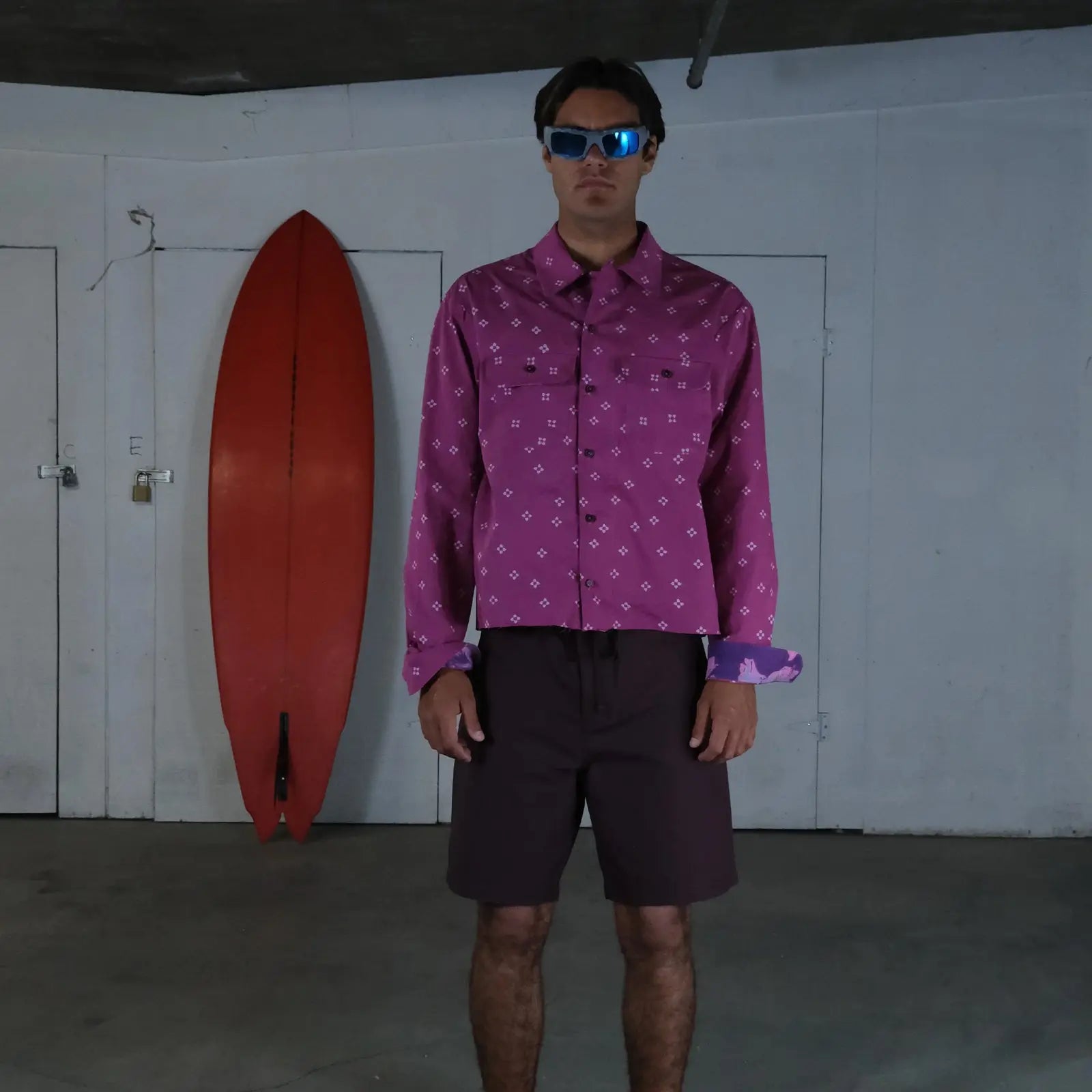 Native Boardshort - Eggplant Mulch CA