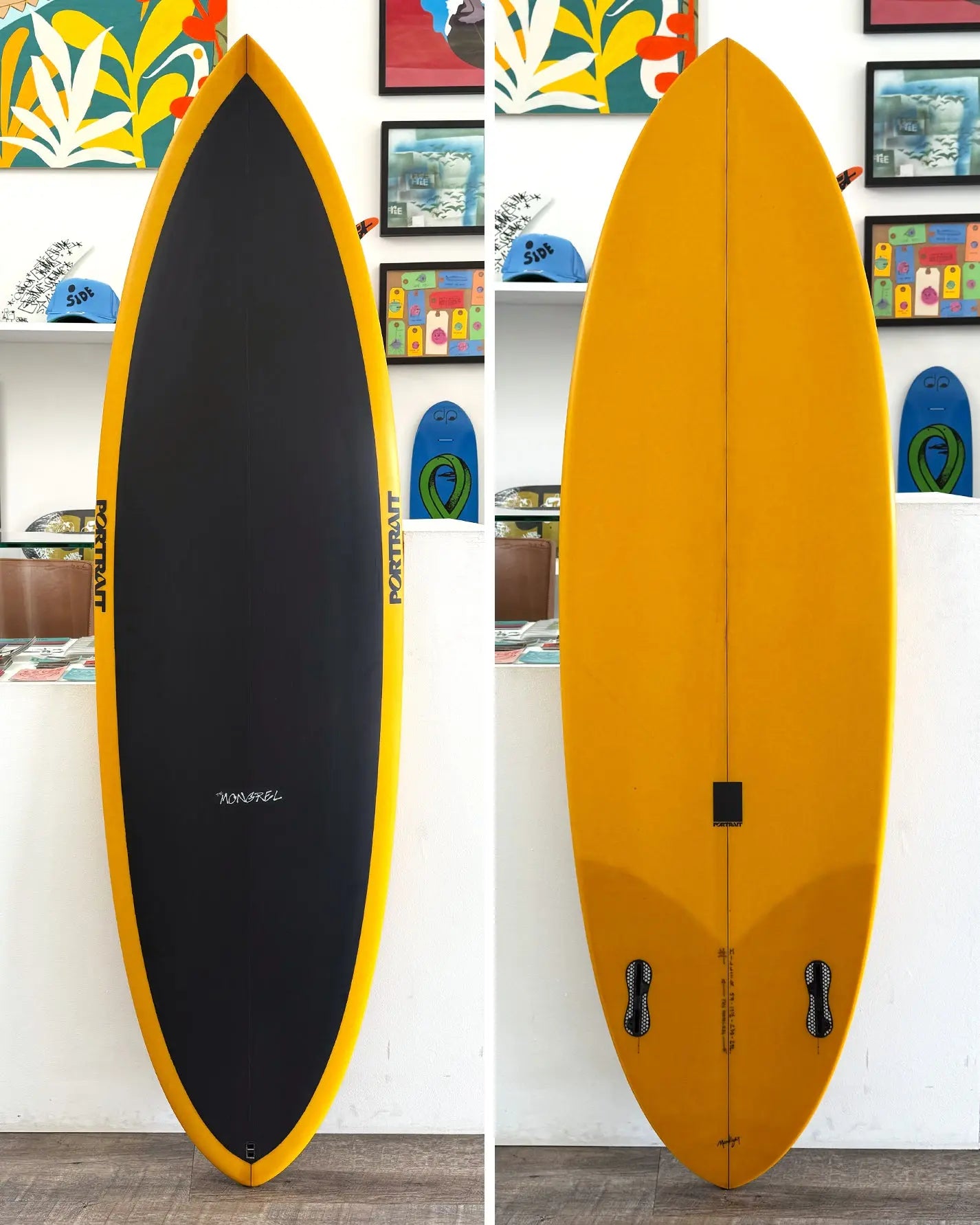 5'9" Mongrel - Black / Gold Portrait