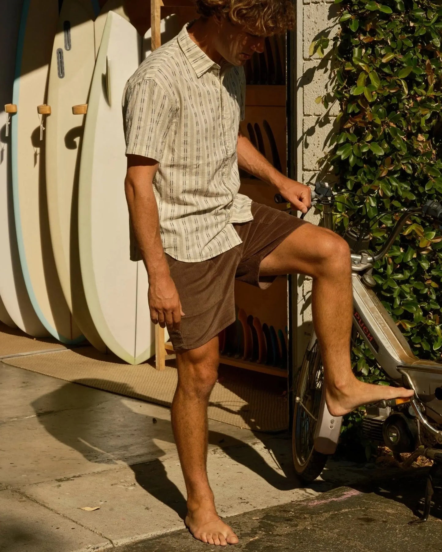 Summer Shirt - Navy Dobby