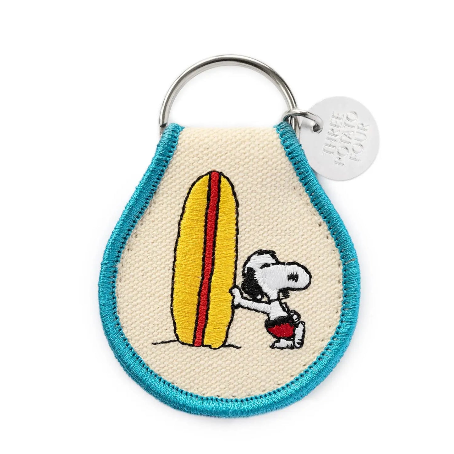 3P4 x Peanuts® - Snoopy Surf Patch Keychain Three Potato Four