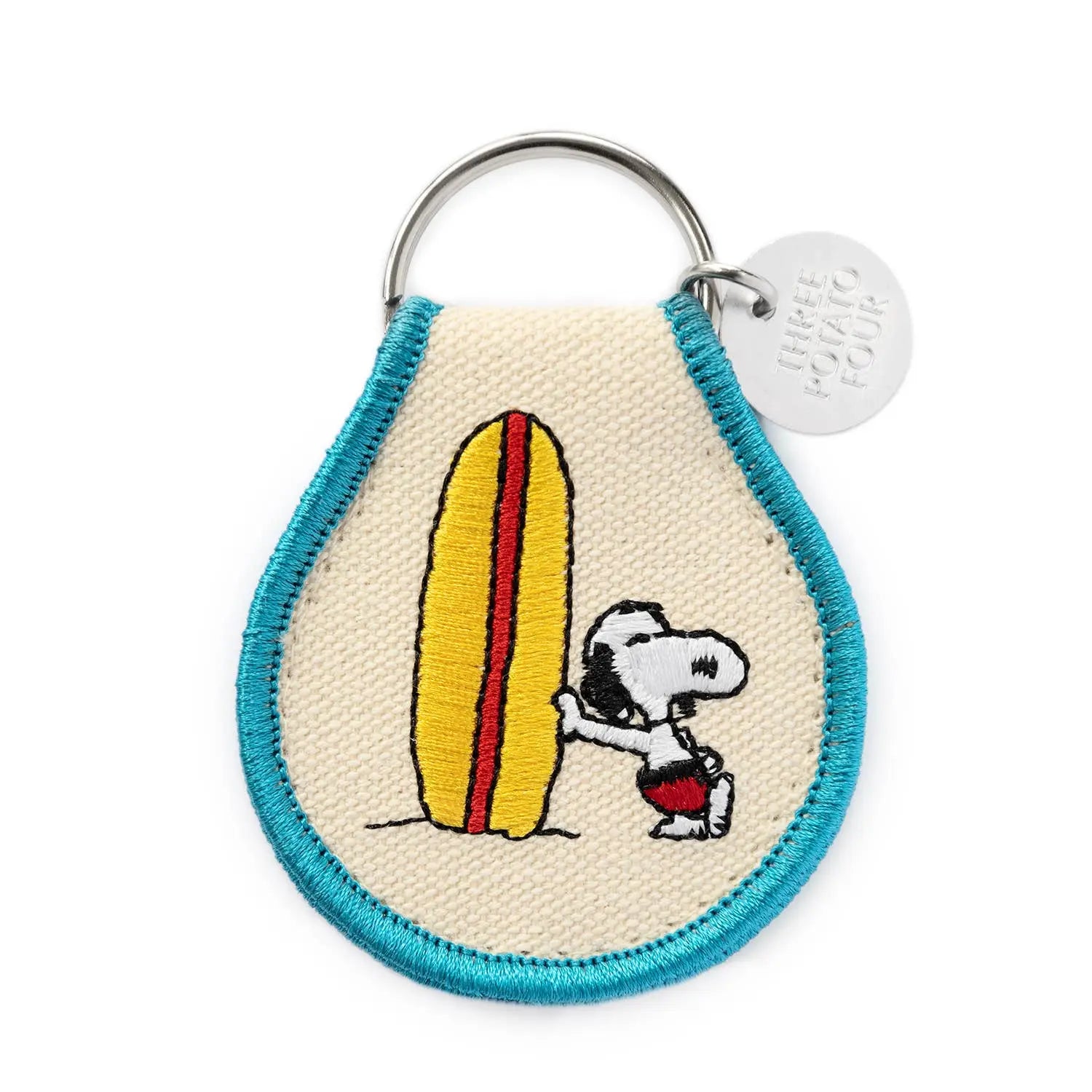 3P4 x Peanuts® - Snoopy Surf Patch Keychain Three Potato Four