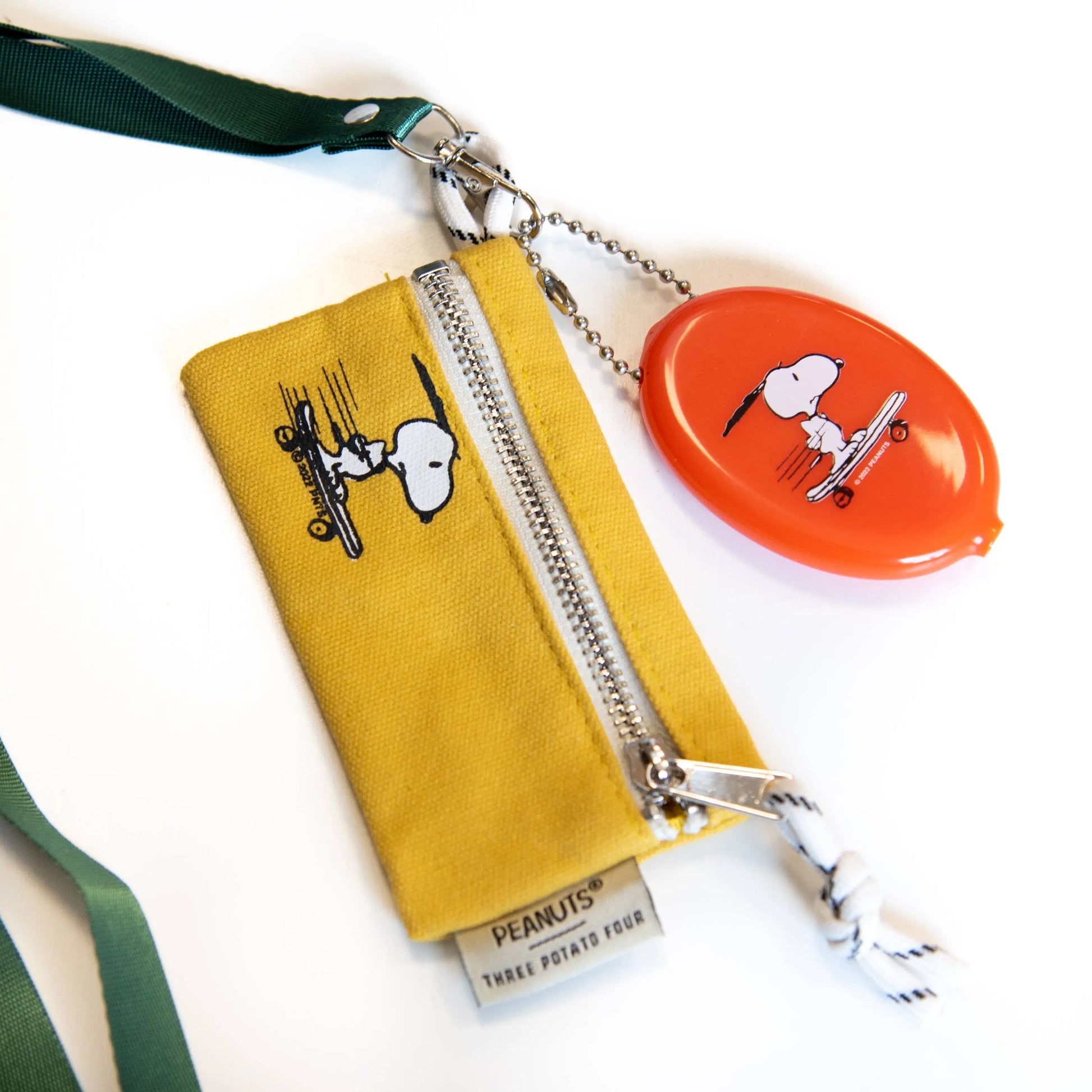 3P4 x Peanuts® - Snoopy Skateboard Coin Pouch Three Potato Four