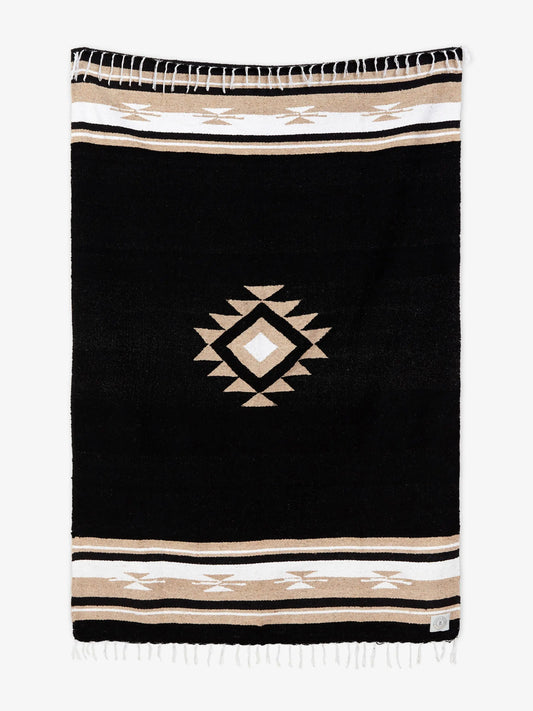 Black Baja Mexican Blanket Laguna Beach Textile Company