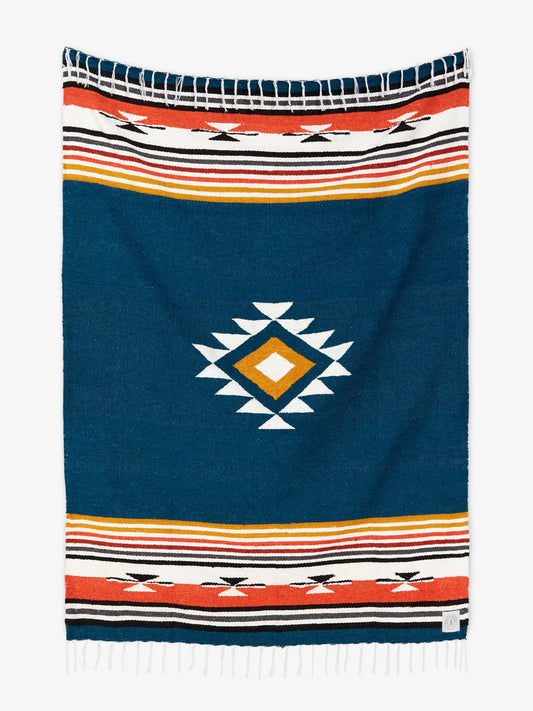 Navy Baja Mexican Blanket Laguna Beach Textile Company