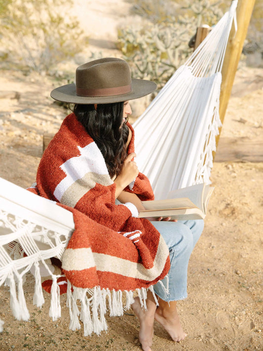 Brick Sol Mexican Blanket Laguna Beach Textile Company
