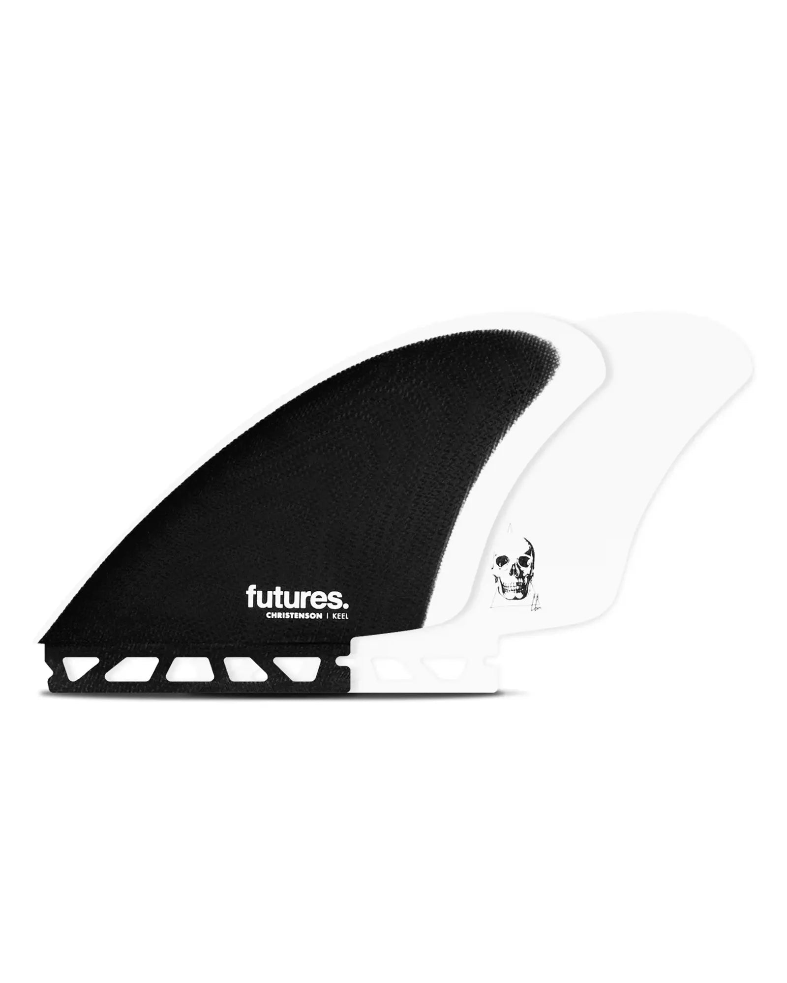 Christenson Keel Fin Futures in Black and White in Oceanside, CA