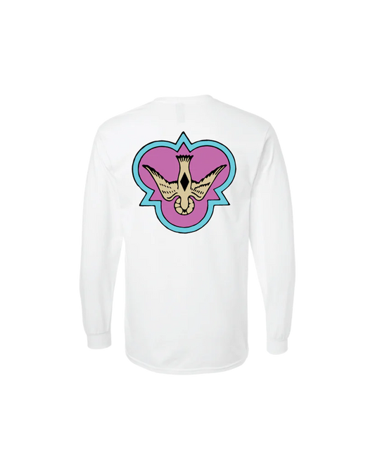 Tshirt 60s White Long Sleeve