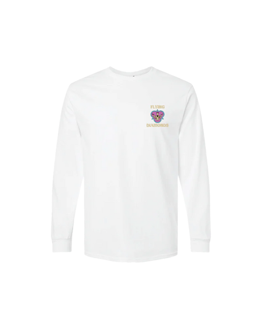 Tshirt 60s White Long Sleeve
