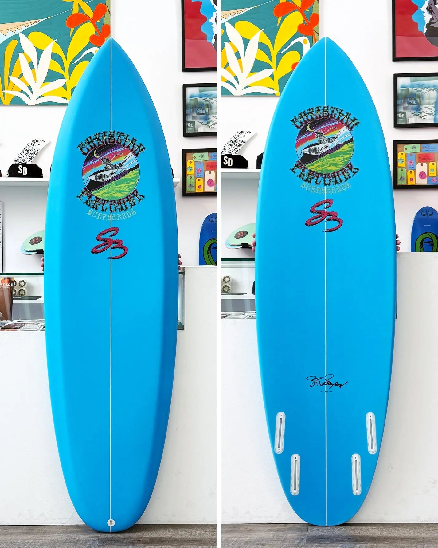 6'0" Christian Fletcher Modern - Electric Blue Steve Boysen