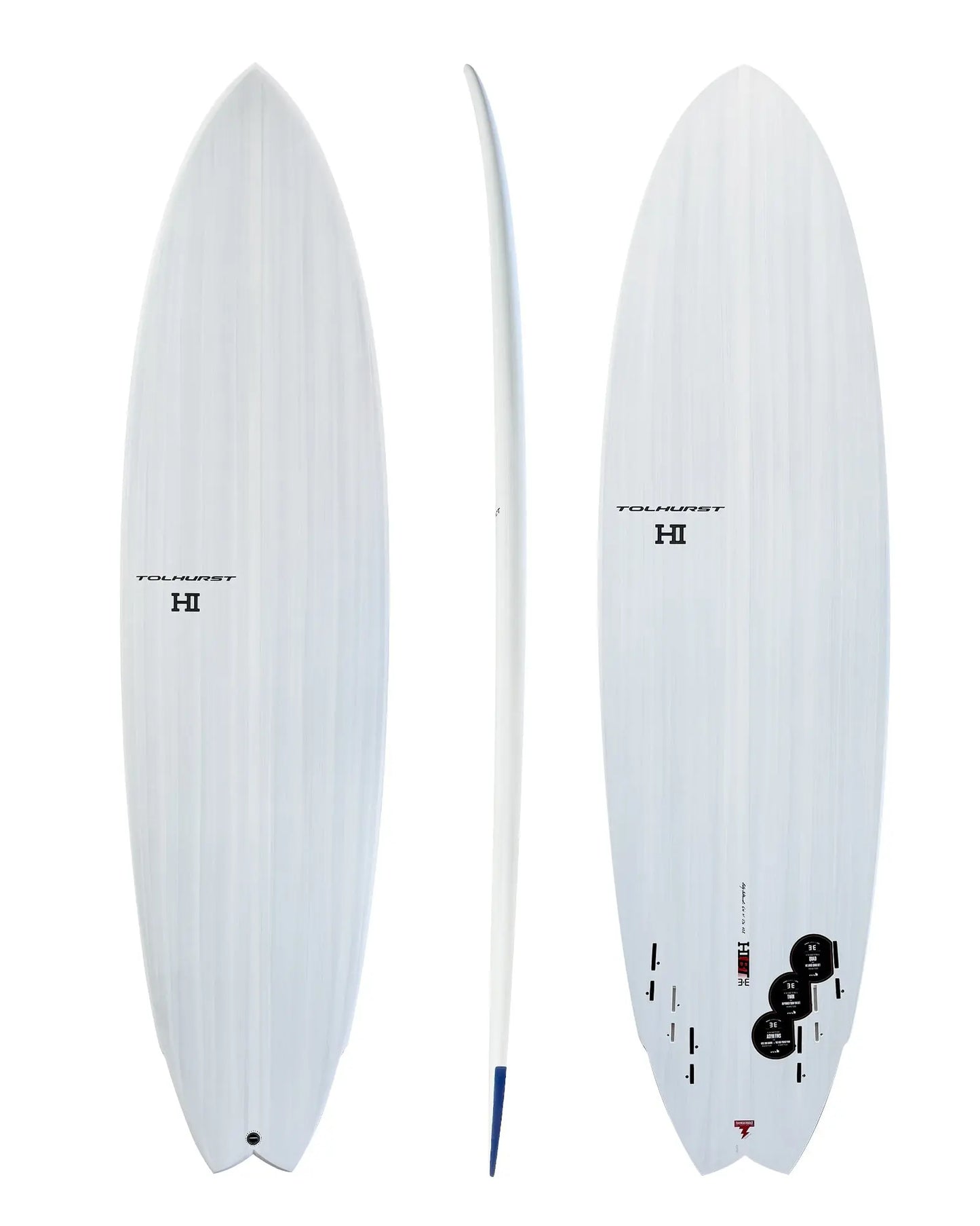 Thunderbolt Surfboards in Oceanside, CA HIBT 3+3 by Harley Ingleby + Billy Tolhurst