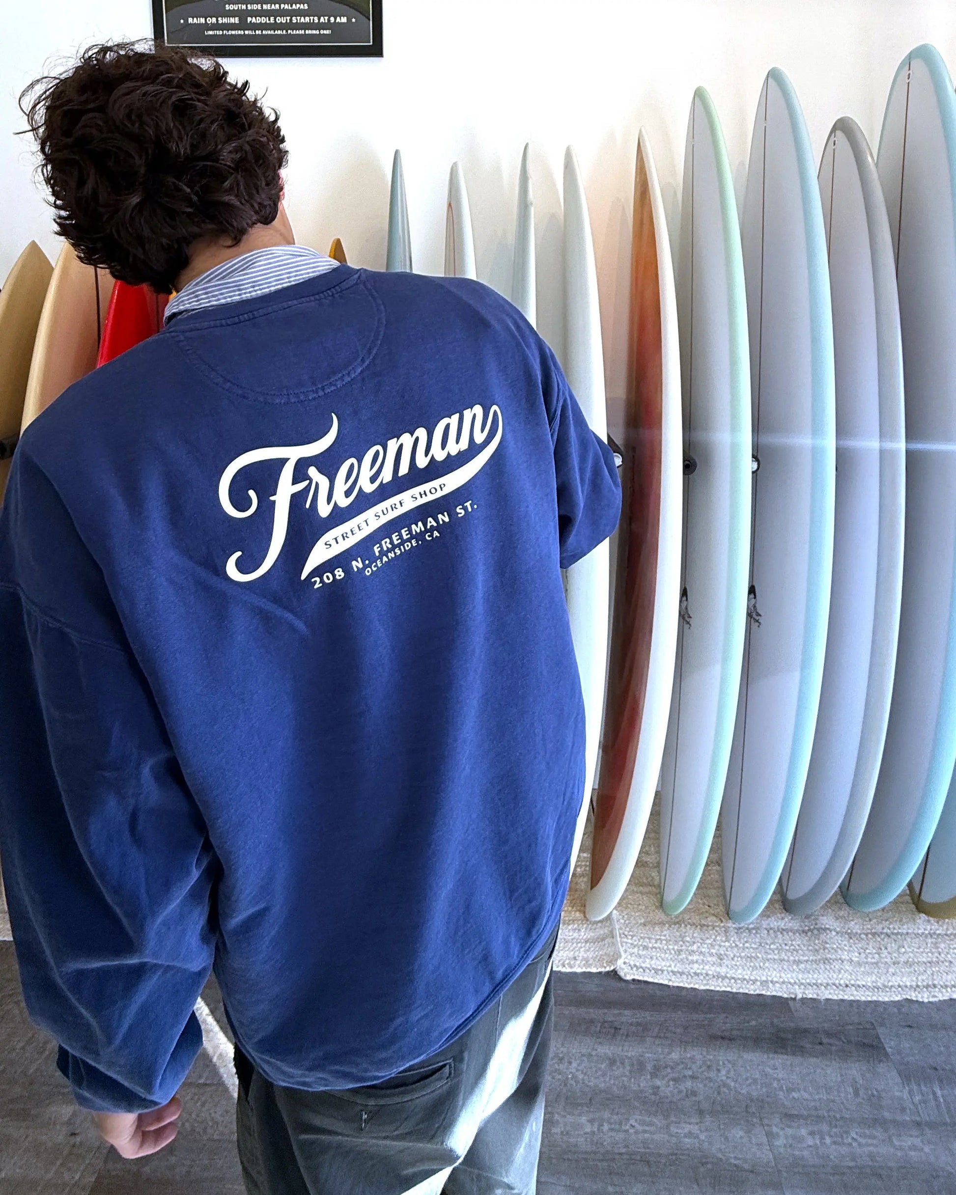 Freeman League Crew Fleece Freeman St. Surf Shop