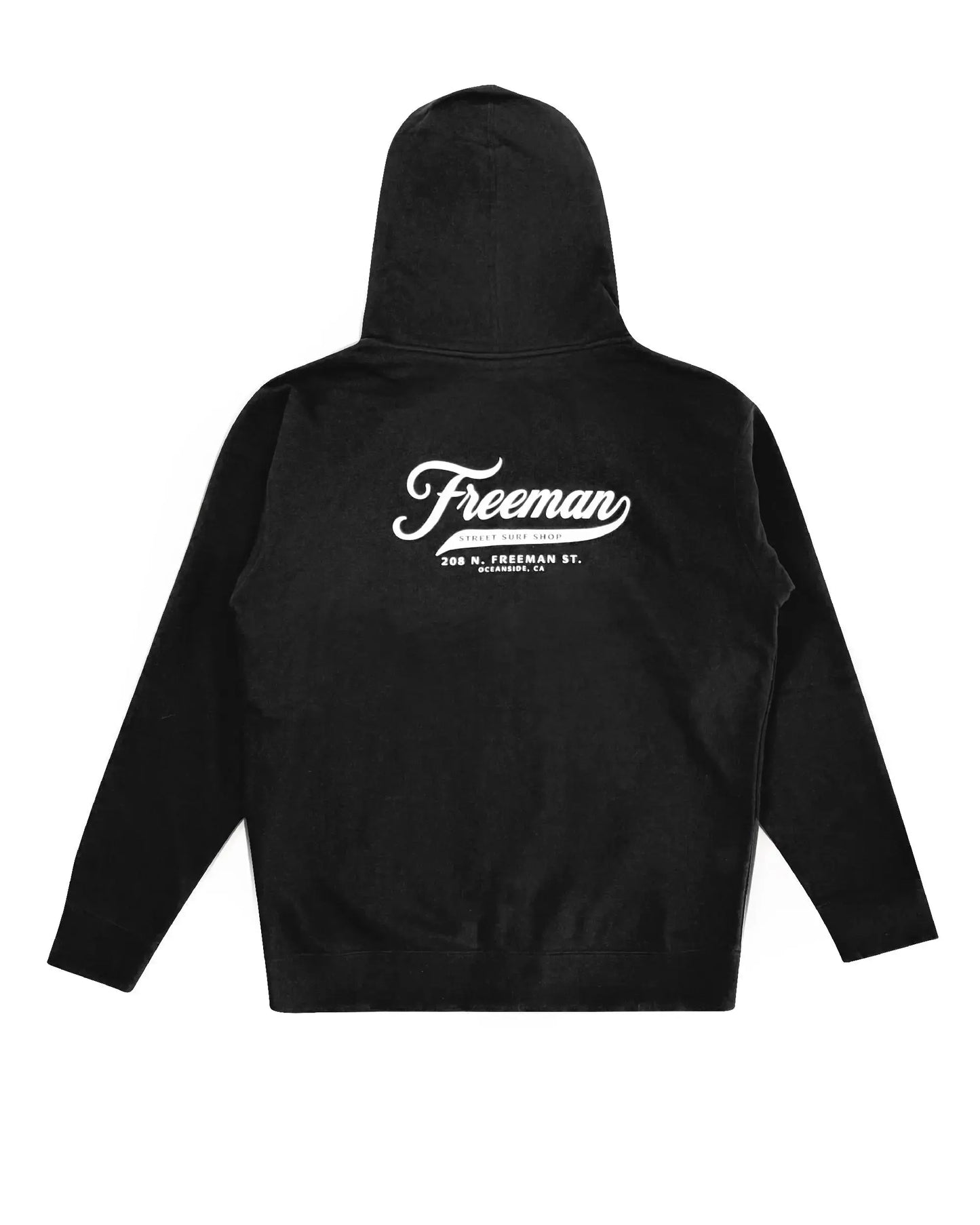 Freeman League Hooded Zip Fleece - Black Freeman St. Surf Shop