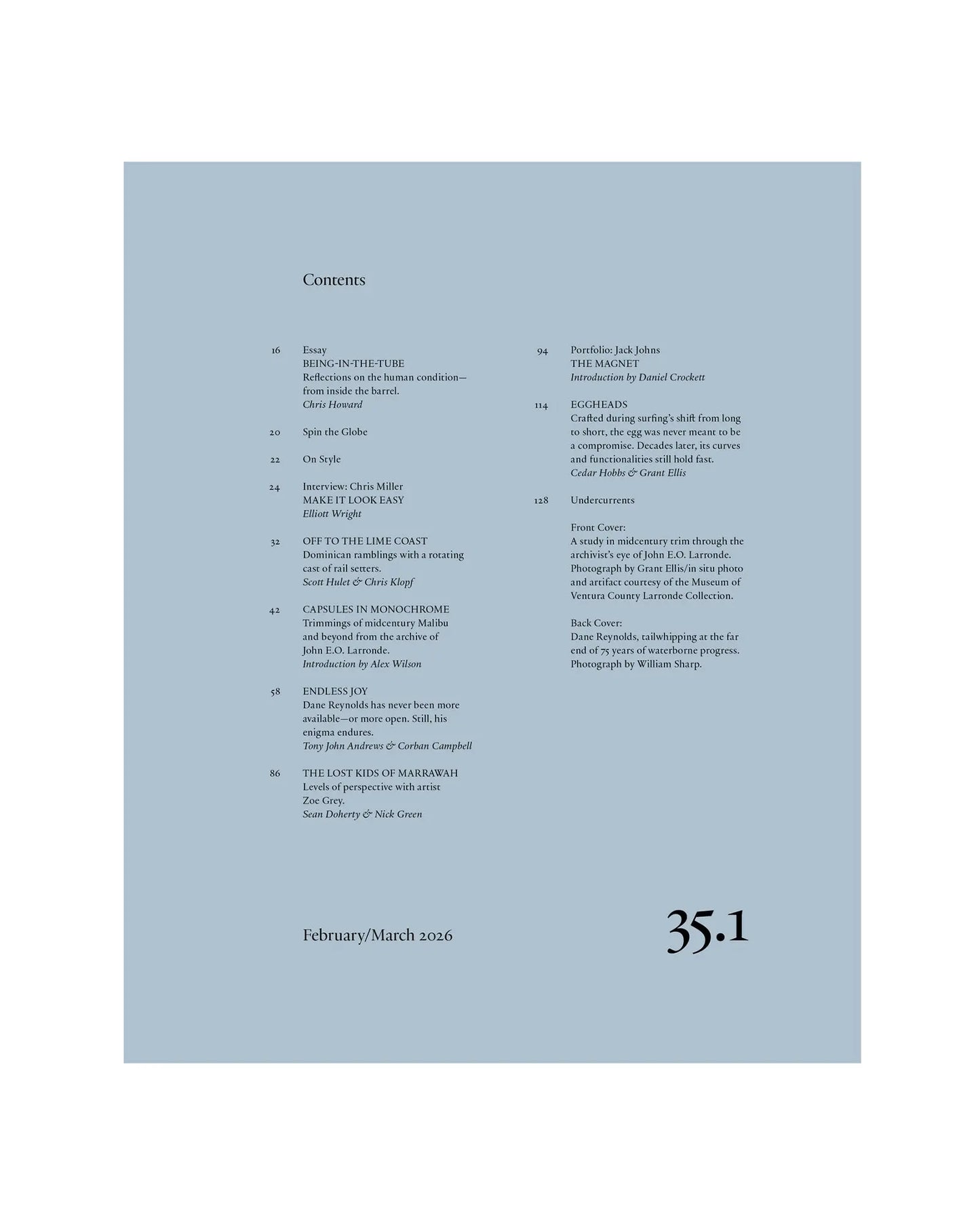 The Surfer's Journal 35.1 The Surfer's Journal