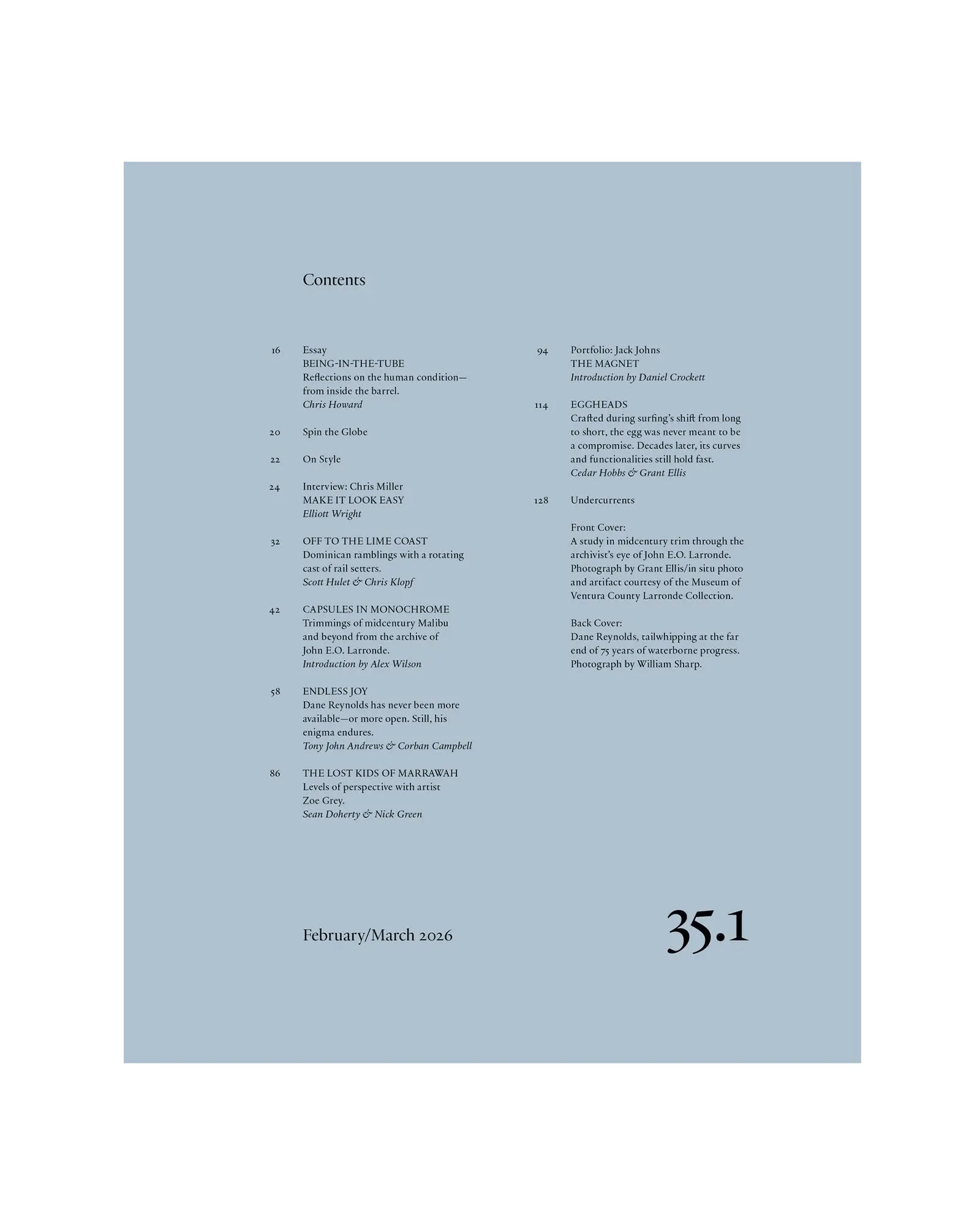 The Surfer's Journal 35.1 The Surfer's Journal