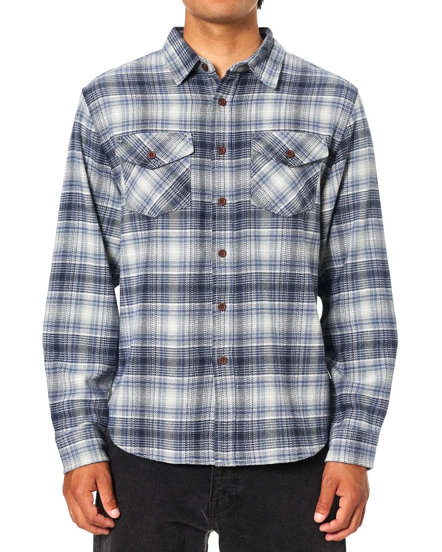 Sierra Flannel - Washed Blue Katin