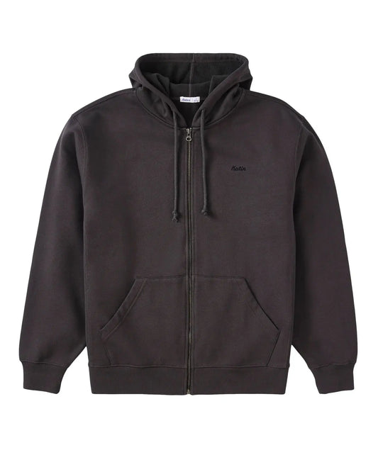 Embroidered Full Zip Hoodie Katin